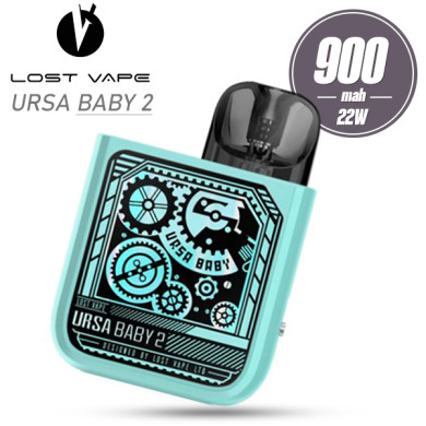 Под система Lost Vape - Ursa Baby 2 Pod Kit 900mah (Pop Blue Time Gear) - фото 1
