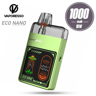Под система Vaporesso - ECO NANO Pro Pod Kit 1000mah (Emerald Green) - фото 1
