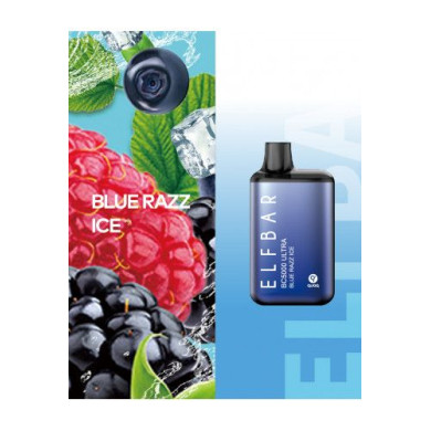 Одноразка Elf Bar - BC5000 Ultra (Blue Razz Ice) ⟳⚡ 650mAh 50mg - фото 1