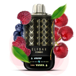 Одноразовый под Elf Bar - COMBO 20000 (Blueberry Sour Raspberry & Cherry) ⟳⚡700mAh 50mg