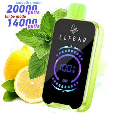 Одноразка Elf Bar - RAYA D2 (Lemon Mint) ⟳⚡800mAh 50mg - фото 1