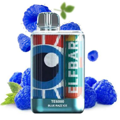 Одноразка Elf Bar - TE6000 (Blue Razz) ⟳⚡ 550mAh 50mg - фото 1