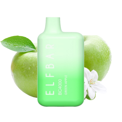 Одрноразка Elf Bar - BC4000 (Green Apple) ⟳⚡ 650mAh 50mg - фото 1