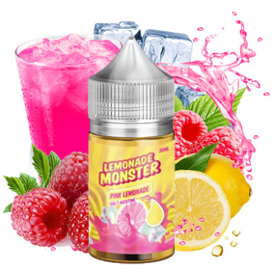 Жидкость для электронных сигарет Lemonade Monster - Pink Lemonade Salt 30ml 24mg - фото 1