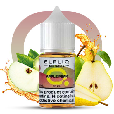 Жидкость ELFLIQ Nic Salts - Apple Pear 30ml 50mg - фото 1
