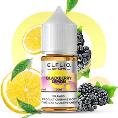 Рідина ELFLIQ Nic Salts - Blackberry Lemon 30ml 50mg - фото 1