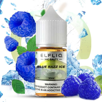 Жидкость ELFLIQ Nic Salts - Blue Razz Ice 30ml 50mg - фото 1