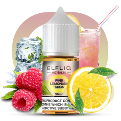 Рідина ELFLIQ Nic Salts - Pink Lemonade Soda 30ml 50mg - фото 1