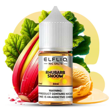Рідина ELFLIQ Nic Salts - Rhubarb Snoow 30ml 50mg - фото 1