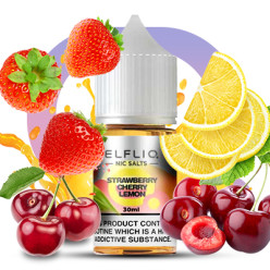 Рідина ELFLIQ Nic Salts - Strawberry Cherry Lemon 30ml 50mg