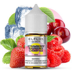 Рідина ELFLIQ Nic Salts - Strawberry Raspberry Cherry Ice 30ml 50mg