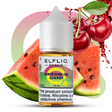 Рідина ELFLIQ Nic Salts - Watermelon Cherry 30ml 50mg - фото 1