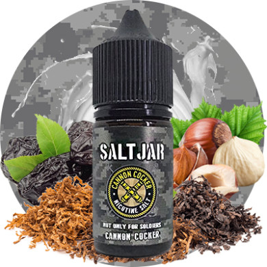 Жидкость для электронных сигарет на основе солевого никотина Salt Jar - Cannon Cocker 30ml 30mg - фото 1