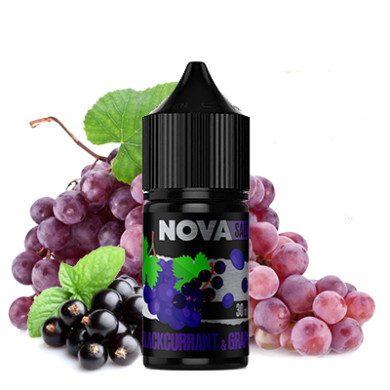 Жижа для вейпа NOVA - Blackcurrant Grape Salt 30ml 50mg - фото 1