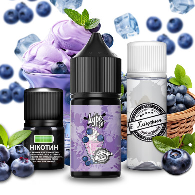 Набір для самозамісу Hype - Blueberry Ice Cream 30ml 50mg - фото 1