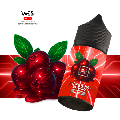 Набір для самозамісу Wes - {AI Neon} Cranberry Blood 30ml 50mg - фото 1