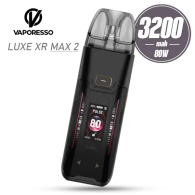 Pod система Vaporesso - LUXE XR MAX 2 Pod Kit 3200mah (Dark Black Leather) - фото 1