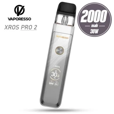 Pod система Vaporesso - XROS PRO 2 Pod Kit 2000mah (Glittering Silver) - фото 1