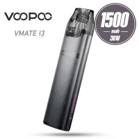 Pod система VooPoo - VMATE i3 Pod Kit 1500mah (Silver Black)