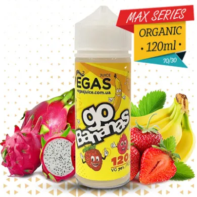 Рідина для електронних сигарет Vegas - Go Bananas 120ml 1,5mg - фото 1