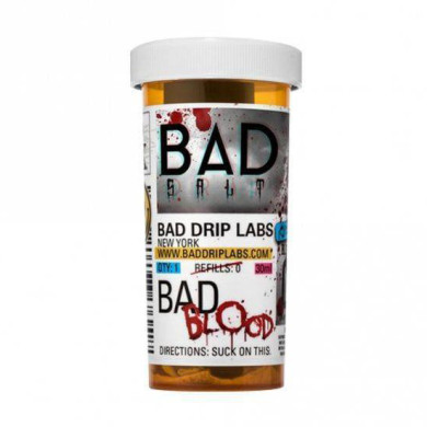 Рідина для електронних сигарет на основі сольового нікотину Bad Drip Salt - Bad Blood 25 mg 30 ml - фото 1