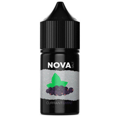 Рідина для електронних сигарет на основі нікотину сольового NOVA Salt - Currant Mint 30 ml 50 mg - фото 1