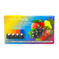 Сменный картридж Crazy Pods - Cartridge Mix 0.7ml 50mg (4 шт) Сменный картридж Crazy Pods - Cartridge Mix 0.7ml 50mg (4 шт)