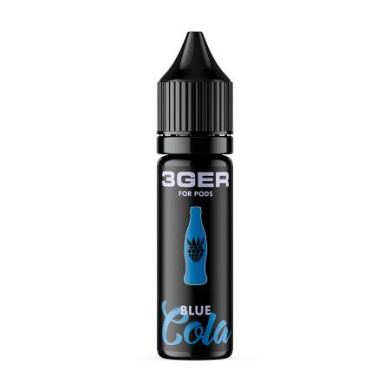 Жидкость для электронных сигарет на основе солевого никотина 3Ger Salt - Blue Cola 50 mg 15 ml - фото 1
