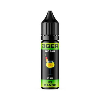 Рідина для електронних сигарет на основі сольового нікотину 3Ger Salt - Ice Mango 25 mg 15 ml - фото 1