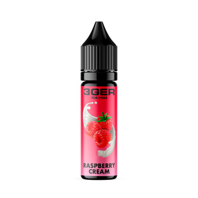 Рідина для електронних сигарет на основі сольового нікотину 3Ger Salt - Raspberry Cream 35 mg 15 ml - фото 1