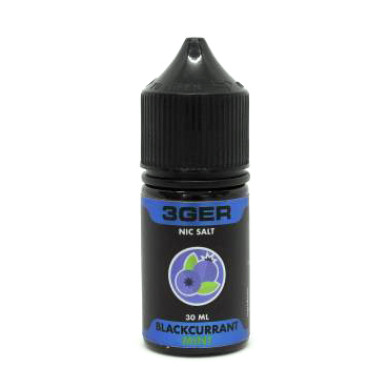 Рідина для електронних сигарет на основі сольового нікотину 3Ger Salt - Blackcurrant Mint 50 mg 30 ml - фото 1