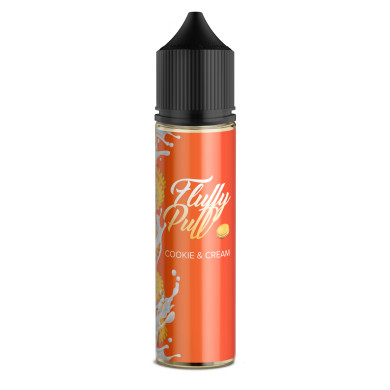 Жидкость для электронных сигарет Fluffy Puff - Cookie & Cream 60ml 3mg - фото 1