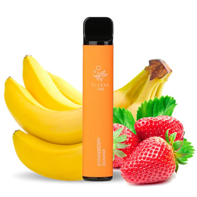 Одноразка Elf Bar - 1500 (Strawberry Banana) 850mAh 50mg - фото 1