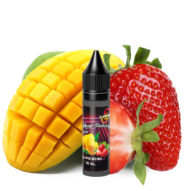 Рідина для електронних сигарет на основі нікотину сольового Flamingo Salt - Mango Strawberry 15 ml 50 mg - фото 1