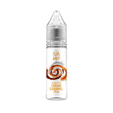 Рідина для електронних сигарет на основі сольового нікотину IVA - Salt Cream Caramel 15 ml 50 mg - фото 1