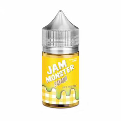Рідина для електронних сигарет на основі сольового нікотину Jam Monster - Salt Banana 24 mg 30 ml - фото 1