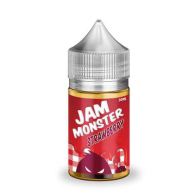 Рідина для електронних сигарет на основі сольового нікотину Jam Monster - Salt Strawberry 48 mg 30 ml - фото 1