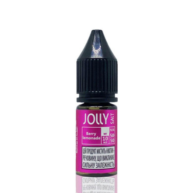 Рідина для електронних сигарет на основі сольового нікотину JOLLY Salt - Berry Lemonade 10 ml 50 mg - фото 1
