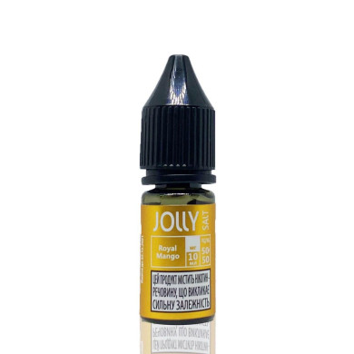 Рідина для електронних сигарет на основі сольового нікотину JOLLY Salt - Royal Mango 10 ml 50 mg - фото 1
