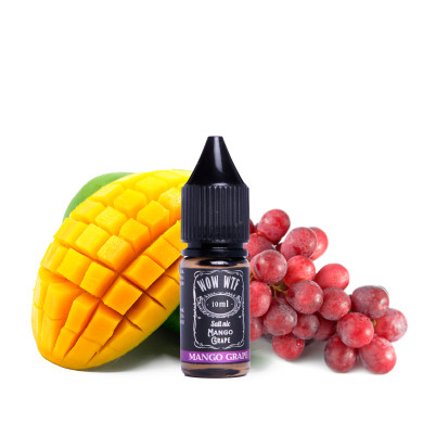 Жидкость для электронных сигарет на основе солевого никотина WTF ? Salt - WOW Mango Grape 10 ml 35 mg - фото 1