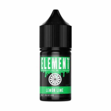 Жидкость для электронных сигарет на основе солевого никотина Element - Salt Lemon Lime 30 ml 25 mg - фото 1