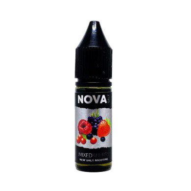 Рідина для електронних сигарет на основі нікотину сольового NOVA Salt - Mixed Berry 15 ml 50 mg - фото 1