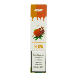 Одноразова Pod система Rejoy Flow 1600 Disposable Pod Device 850 мАч 50 мг (Полуниця гранат)