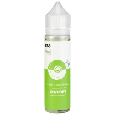 Жидкость для электронных сигарет WES - Kiwerry 3 mg 60 ml - фото 1