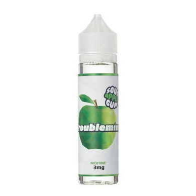 Жидкость для электронных сигарет Frisco Vapor - Troublemint Sour Apple Gum 60 ml 3 mg - фото 1