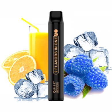 Одноразова Pod система Quizz - NICPEN 1800 2 in 1 50mg 900mAh (Blue Razz Ice - Orange Soda Ice) - фото 1