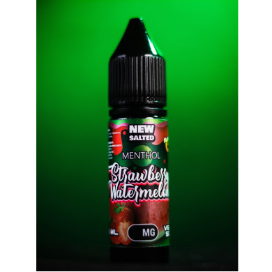 Рідина для електронних сигарет на основі нікотину сольового Flamingo New Salted - Strawberry Watermelon 15 ml 35 mg - фото 1