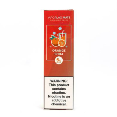 Одноразова Pod система Vaporlax - Mate Disposable Pod Device 50 мг (Orange Soda) - фото 1