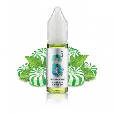 Рідина для електронних сигарет на основі сольового нікотину - WES - Silver { 6 } Candy Mint 15ml 25mg - фото 1