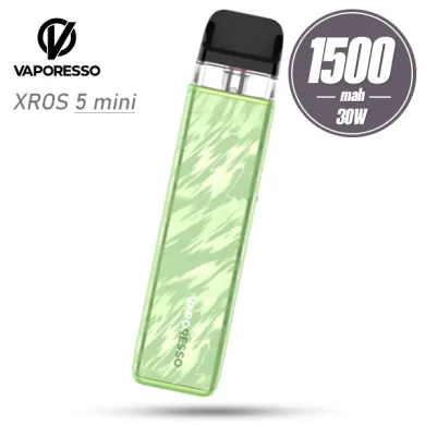 Под система Vaporesso - XROS 5 Mini Pod Kit 1500mah (Flowing Green) - фото 1